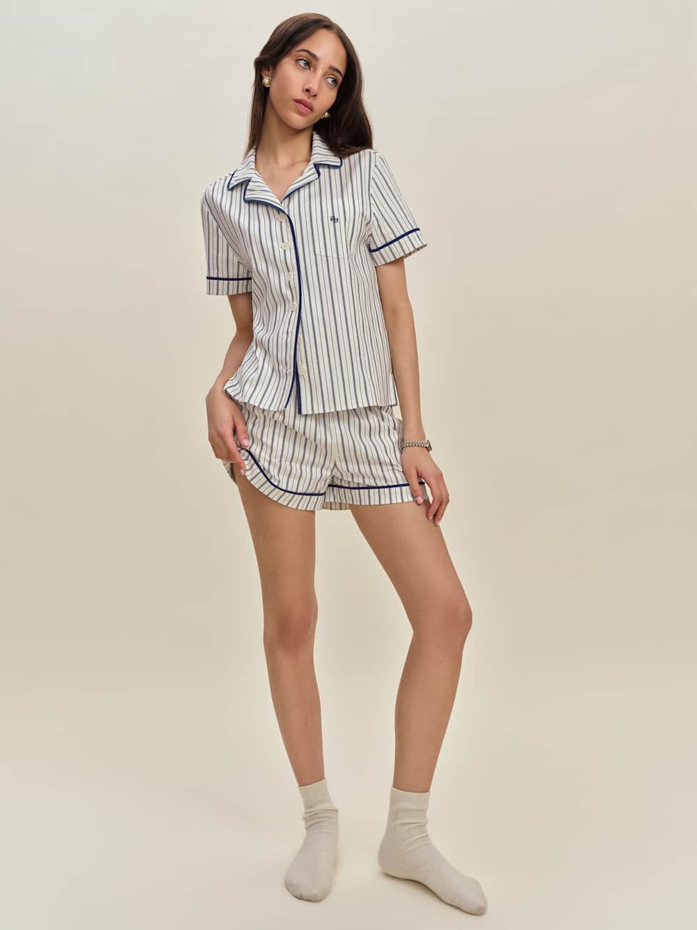 Blair Pajama Set - Summer Day Stripe