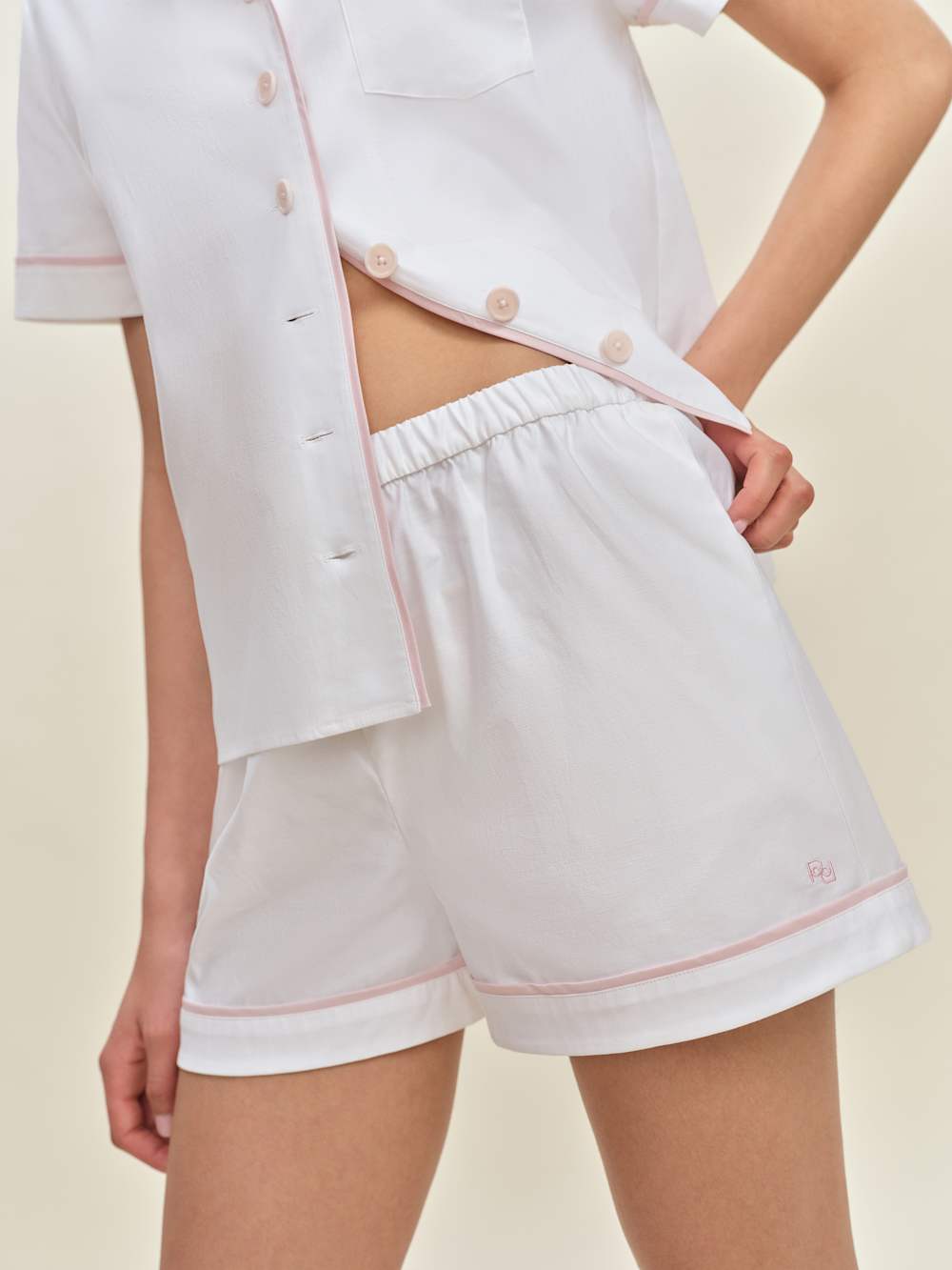 Blair Pajama Set - White