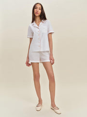 Blair Pajama Set - White