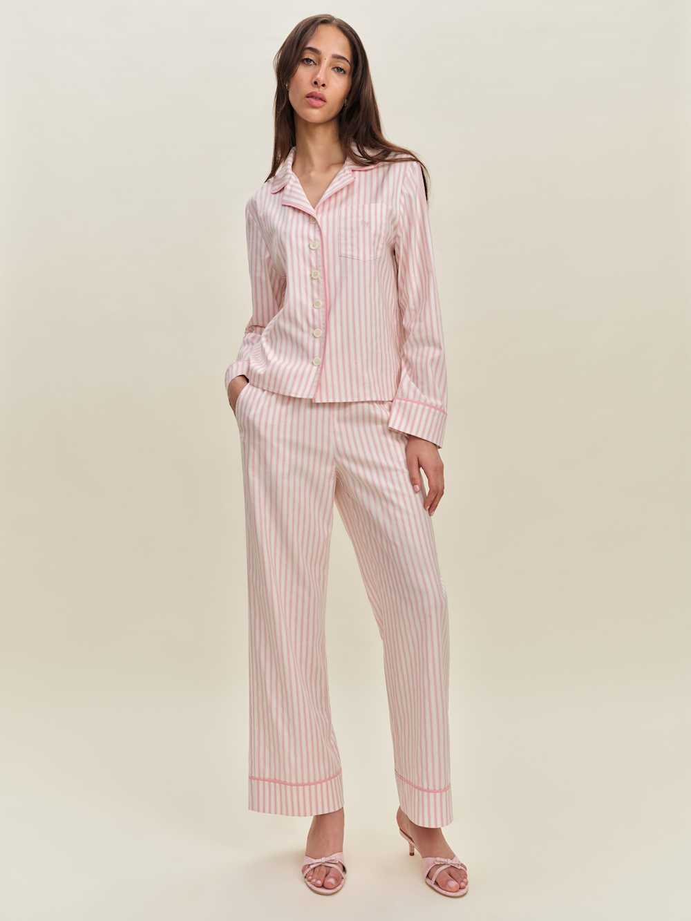 Coco Pajama Set - Hummingbird Stripe