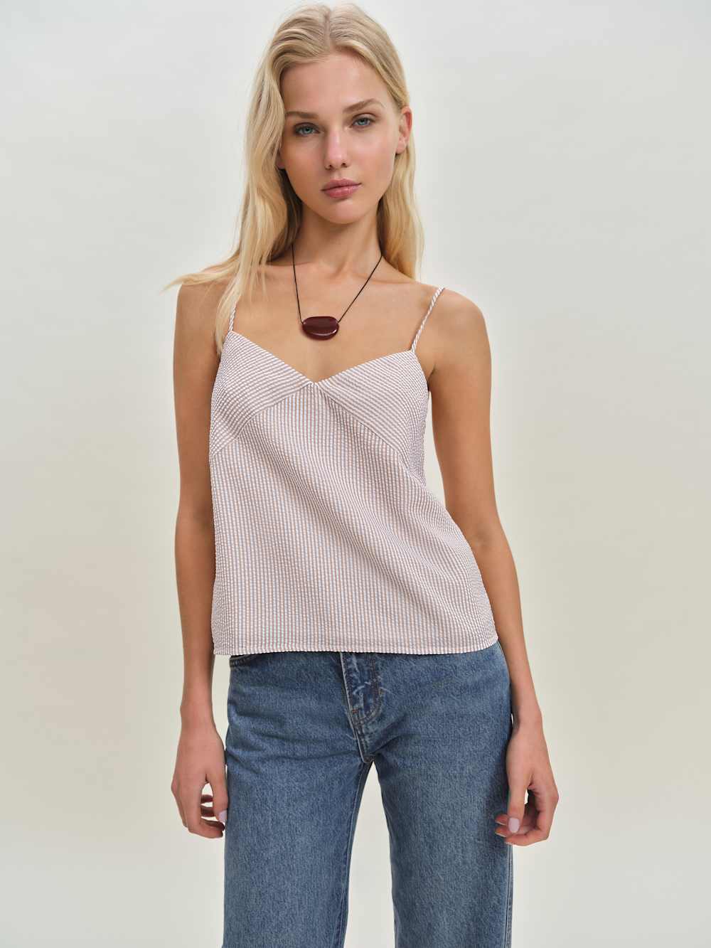 Emina Top - Sand Stripe