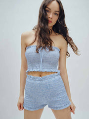 Nesta Top - Blue Check