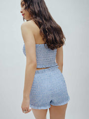 Nesta Top - Blue Check