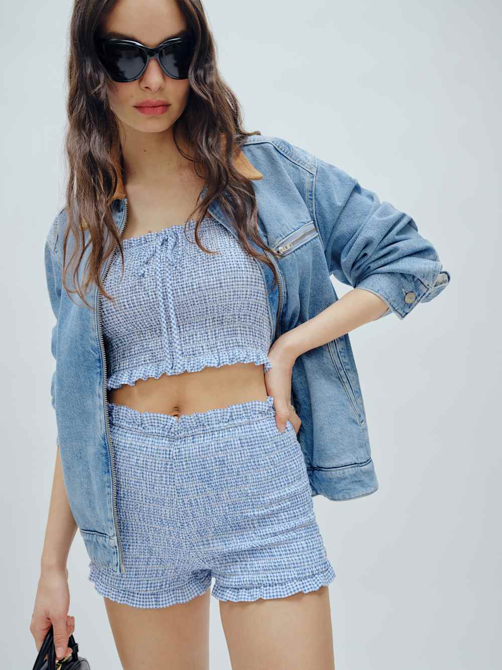 Abbie Short - Blue Check
