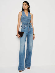 Gaia Denim Halter Top - Ohrid