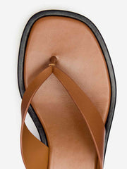 Eden Platform Thong - Pecan Black