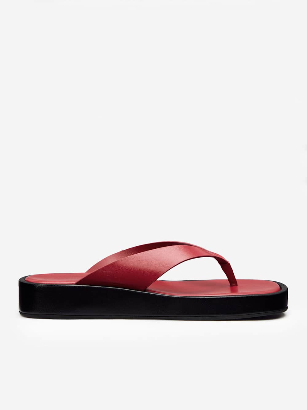 Eden Platform Thong - Scarlet Black