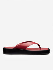 Eden Platform Thong - Scarlet Black