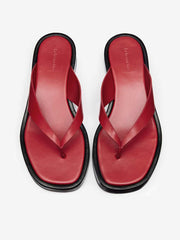 Eden Platform Thong - Scarlet Black