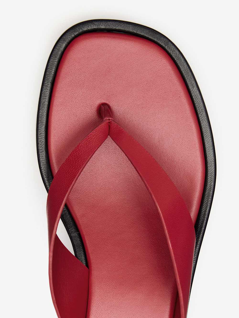 Eden Platform Thong - Scarlet Black