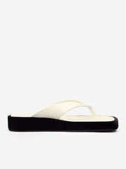 Eden Platform Thong - White Black