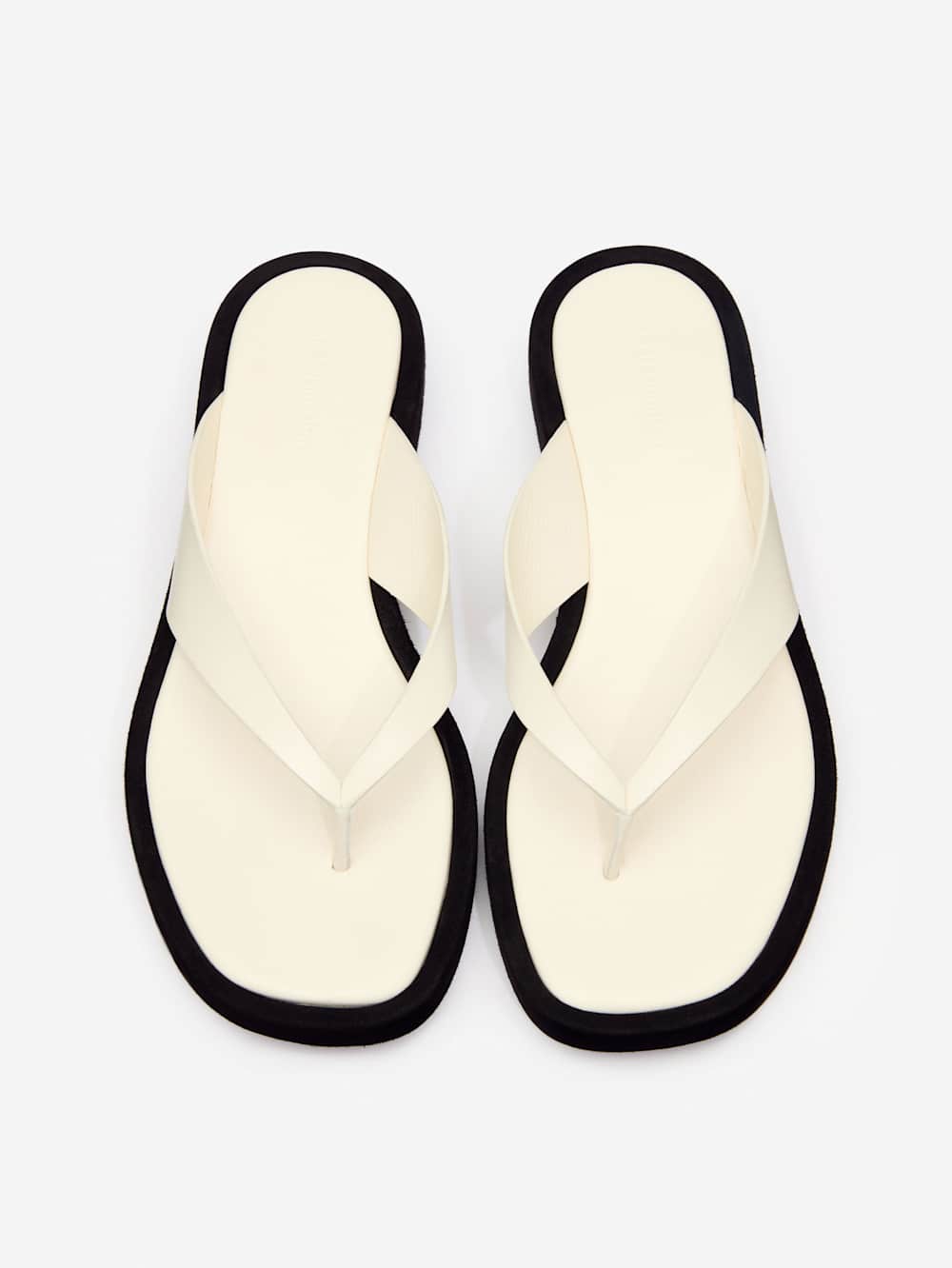 Eden Platform Thong - White Black