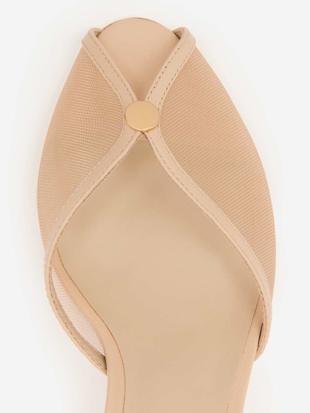 Wisdom Peep Toe Mule - Sand Mesh