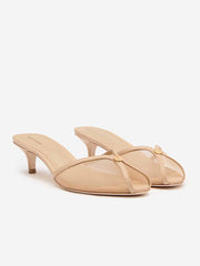 Wisdom Peep Toe Mule - Sand Mesh