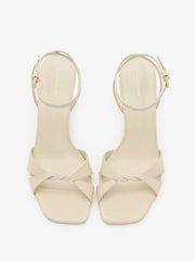 Margo Wedge Sandal - Almond Leather