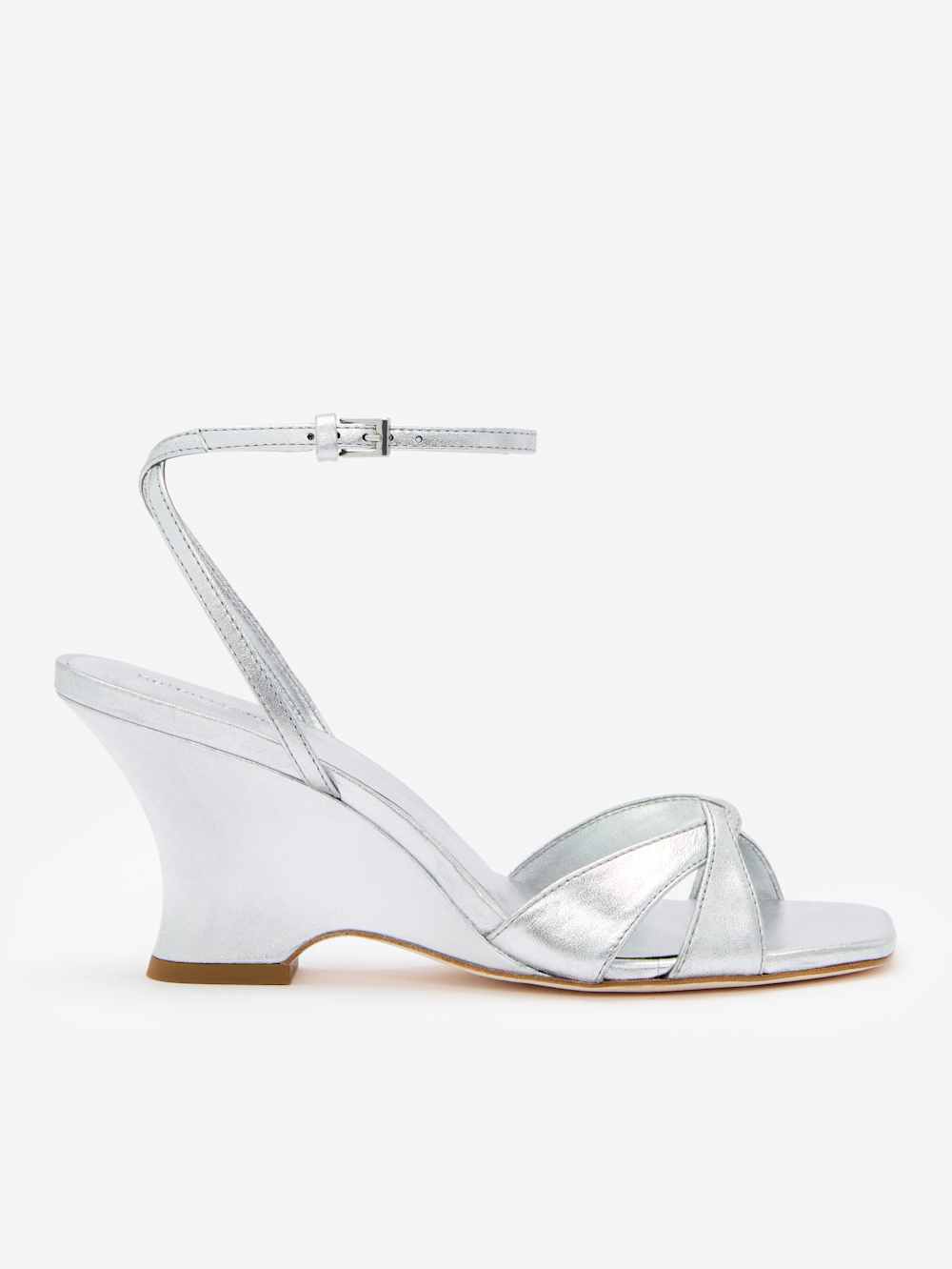 Margo Wedge Sandal - Silver