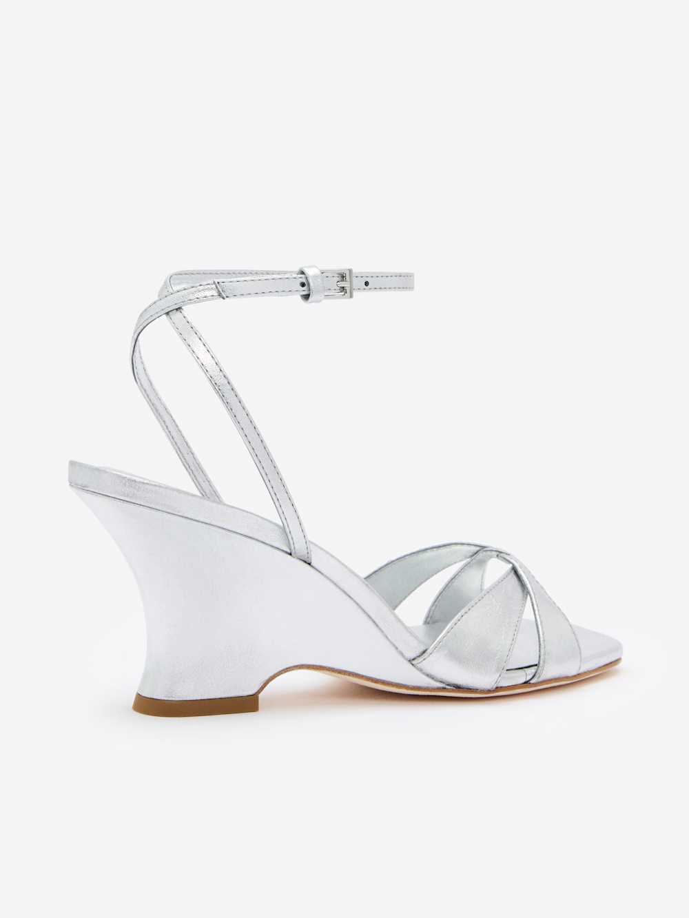 Margo Wedge Sandal - Silver