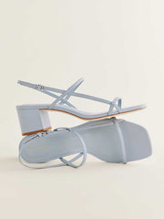Serenity Block Heeled Sandal - Mist Leather