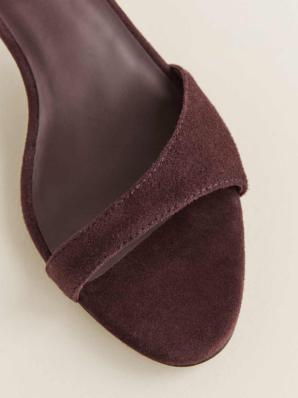 Drew Kitten Heeled Sandal - Espresso Suede