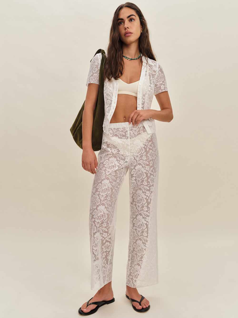 Elinda Top - White Lace