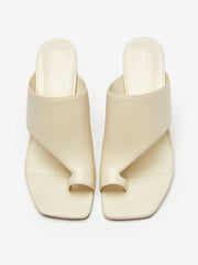 Gibson Heeled Sandal - Almond Leather