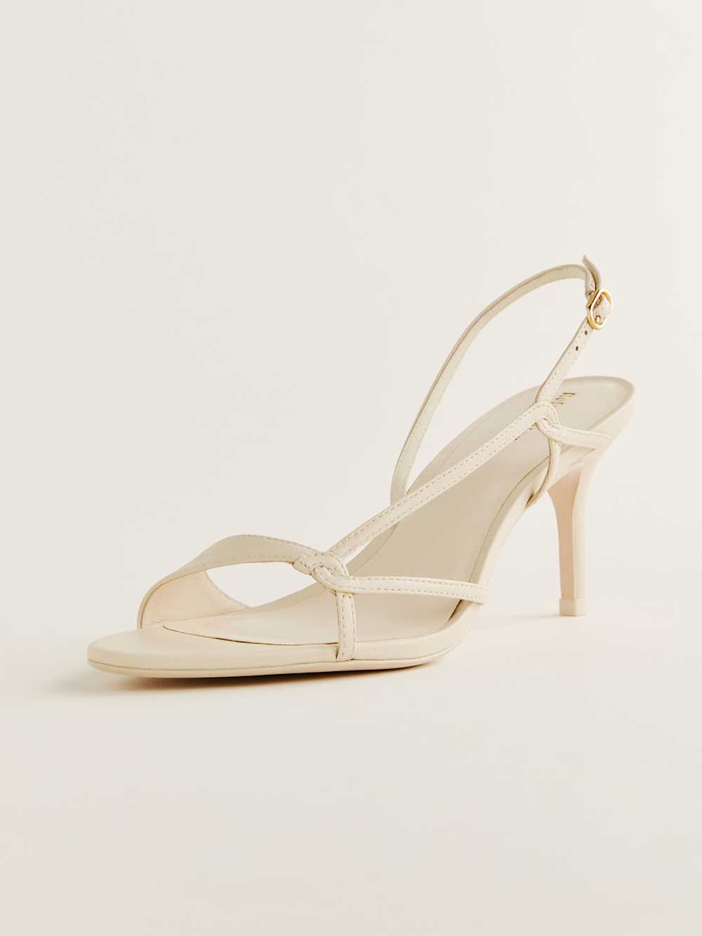 Nino Slingback Heeled Sandal - Almond Leather