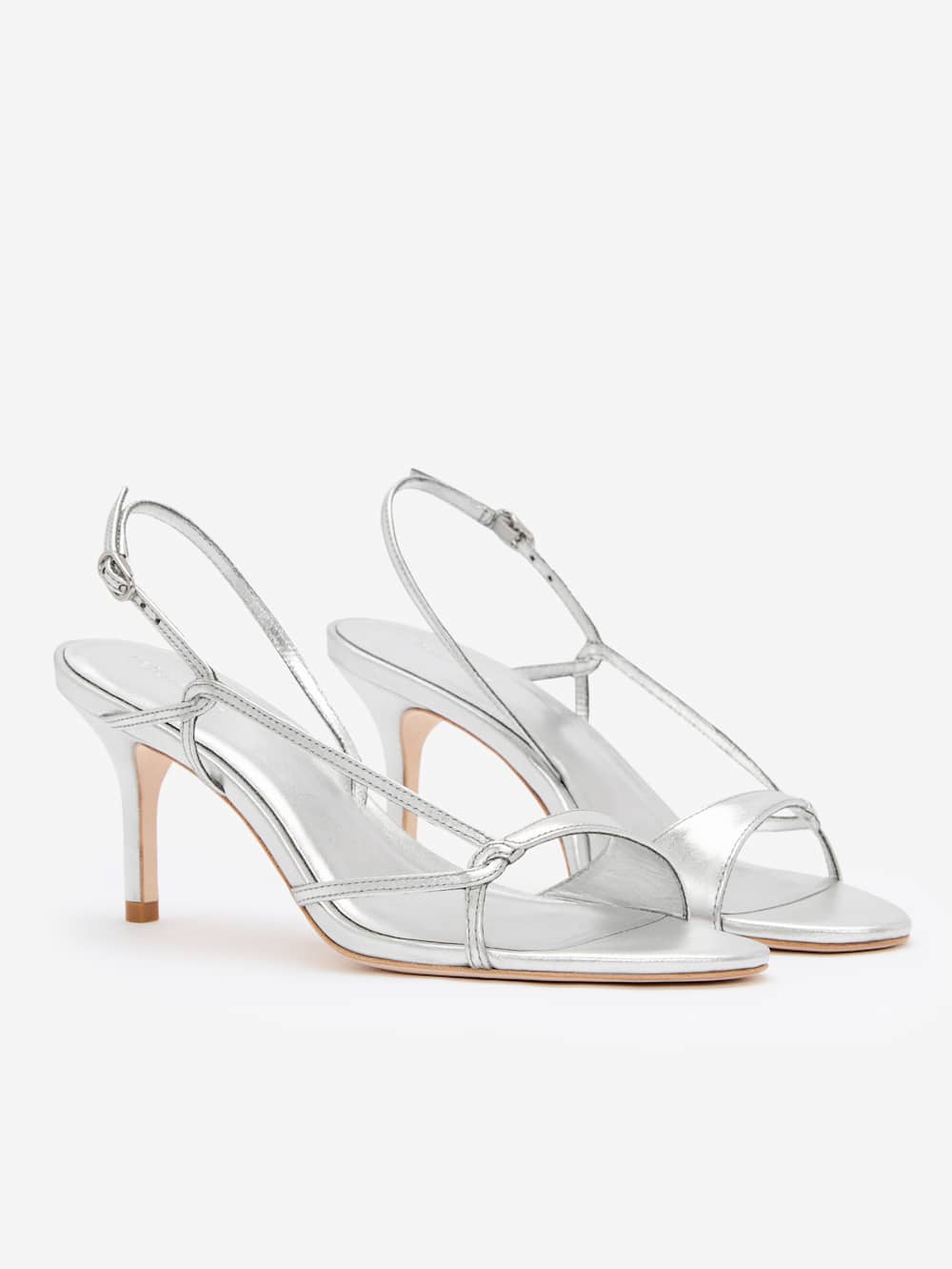 Nino Slingback Heeled Sandal - Silver