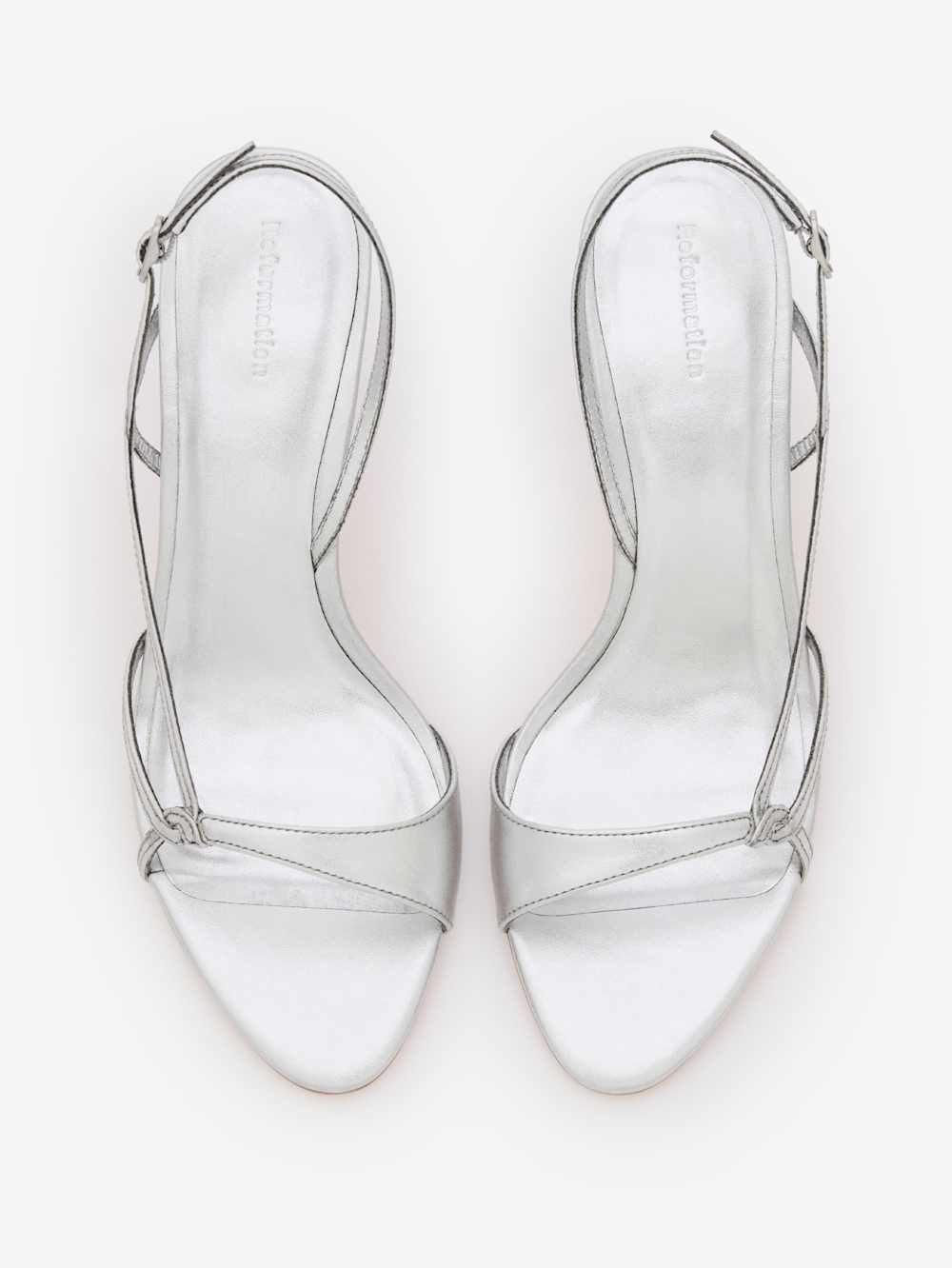 Nino Slingback Heeled Sandal - Silver