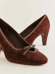 Pam Pump - Espresso Suede