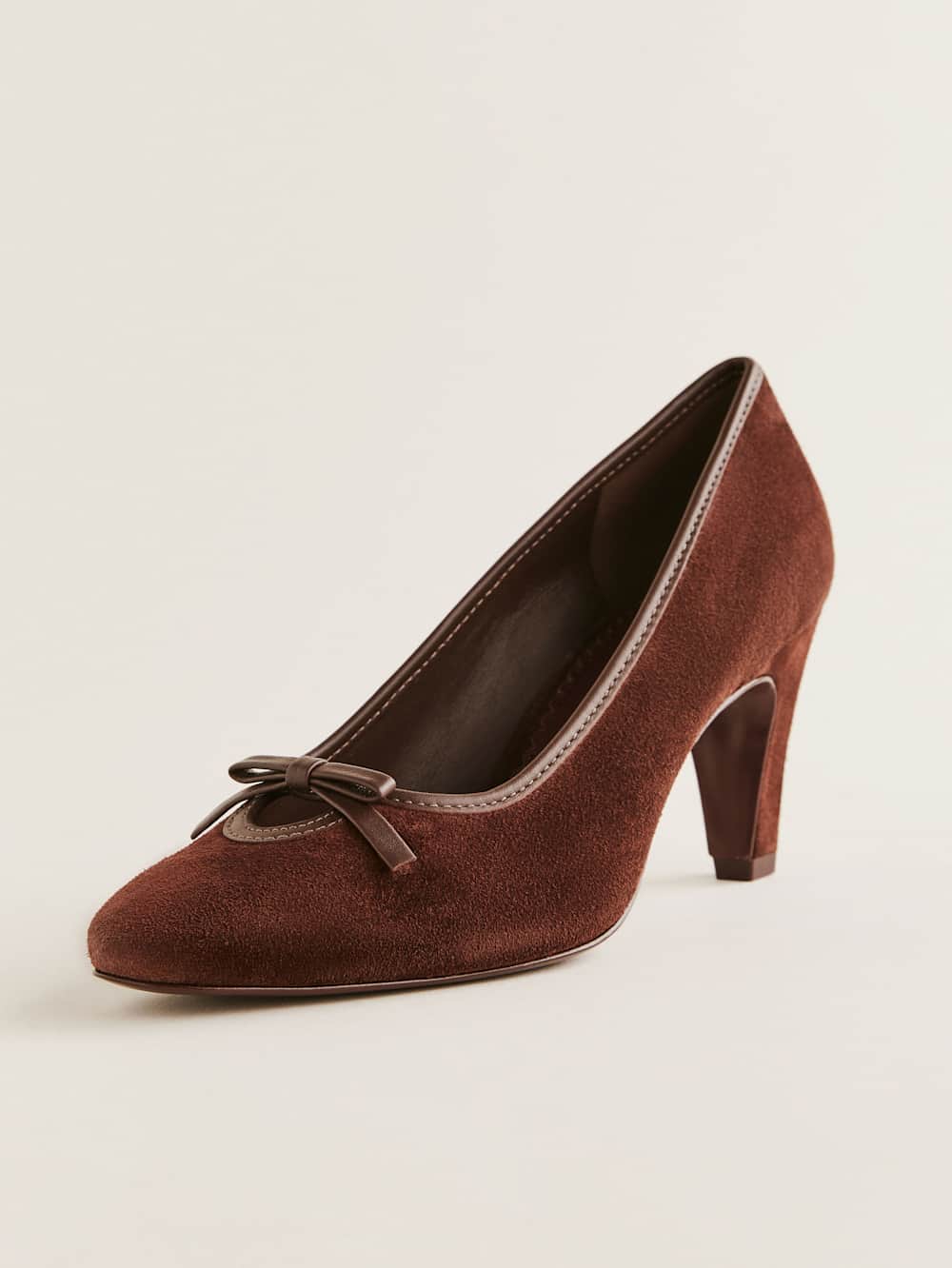 Pam Pump - Espresso Suede