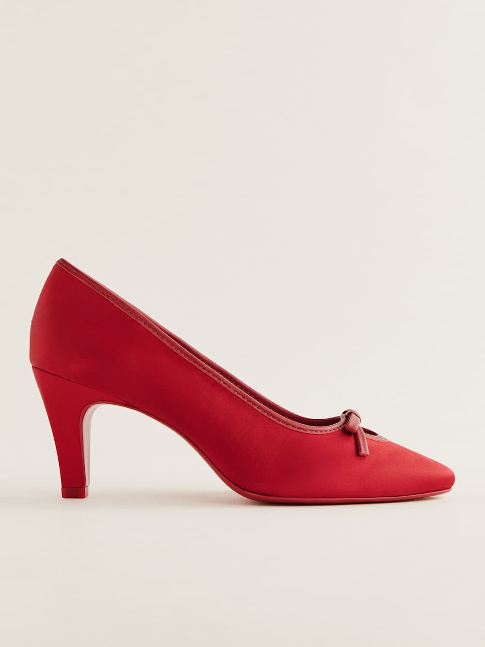 Pam Pump - Lipstick Satin