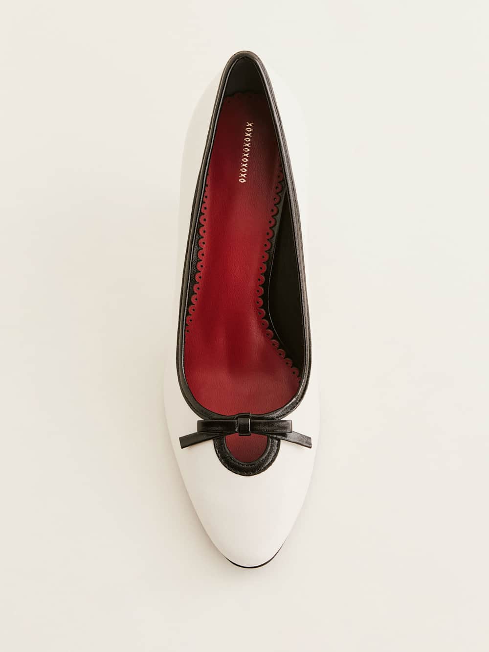 Pam Pump - White Leather