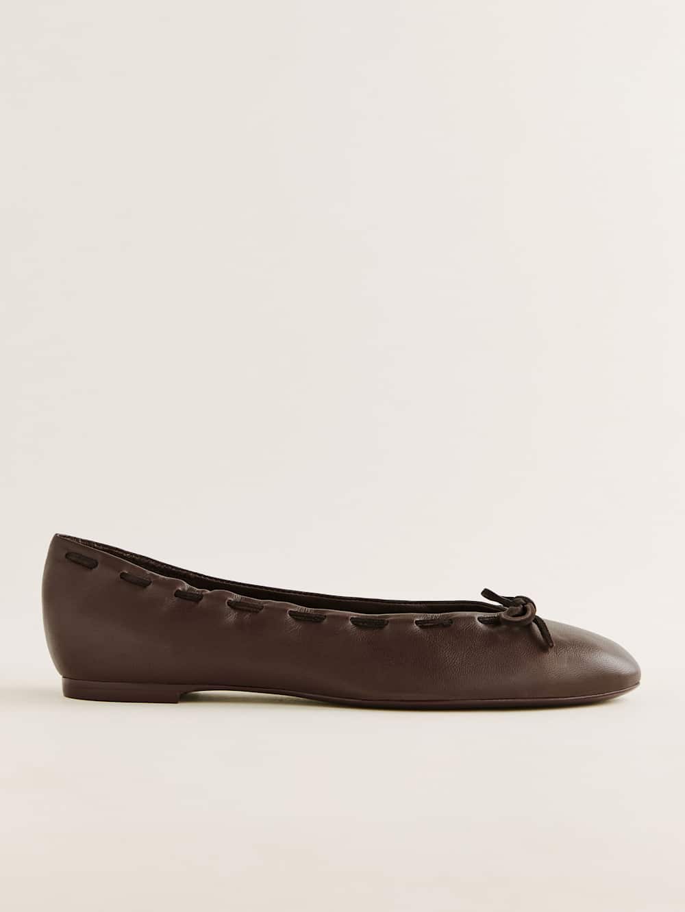 Suzanne Ballet Flat - Chestnut Leather