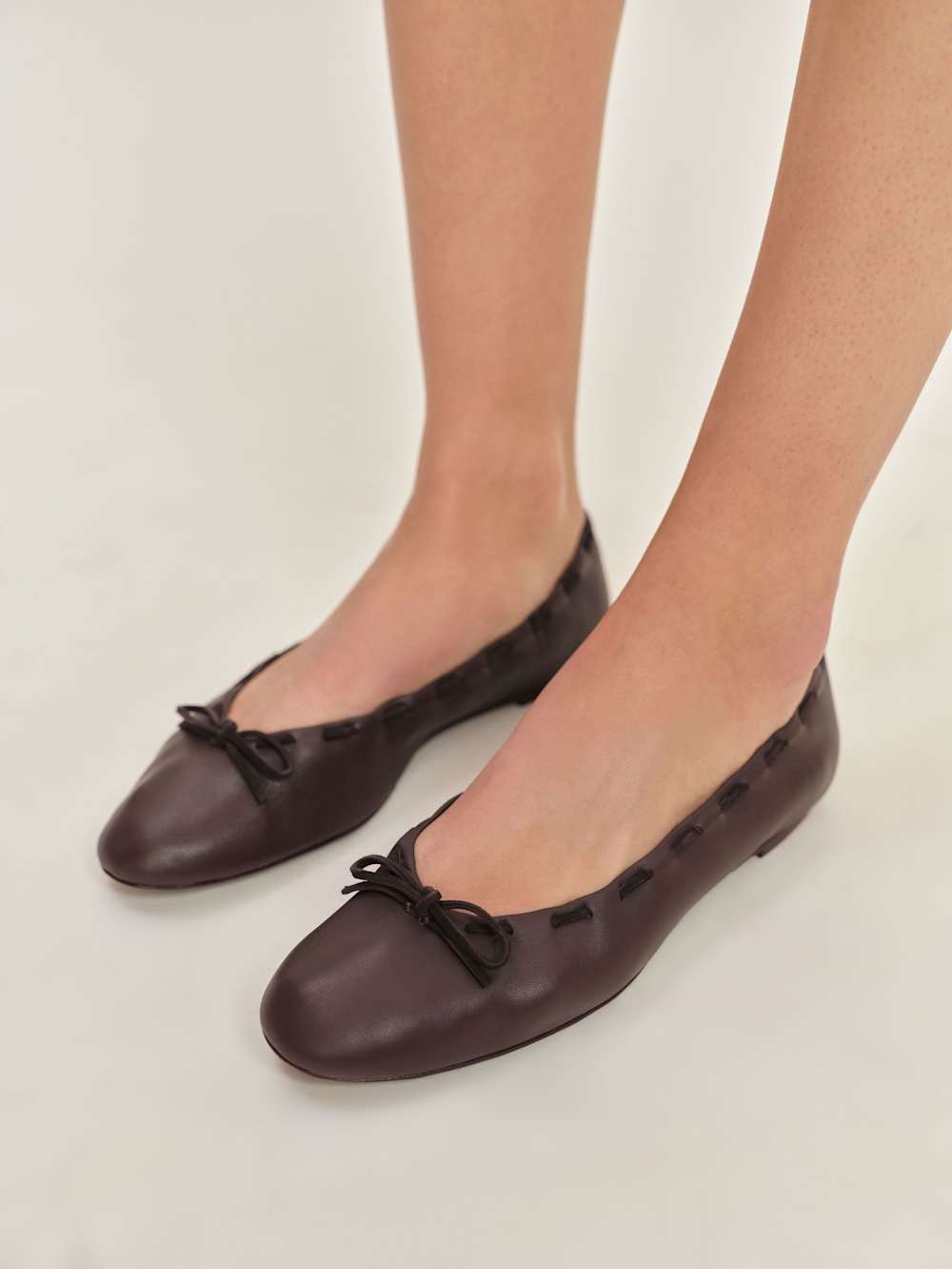 Suzanne Ballet Flat - Chestnut Leather