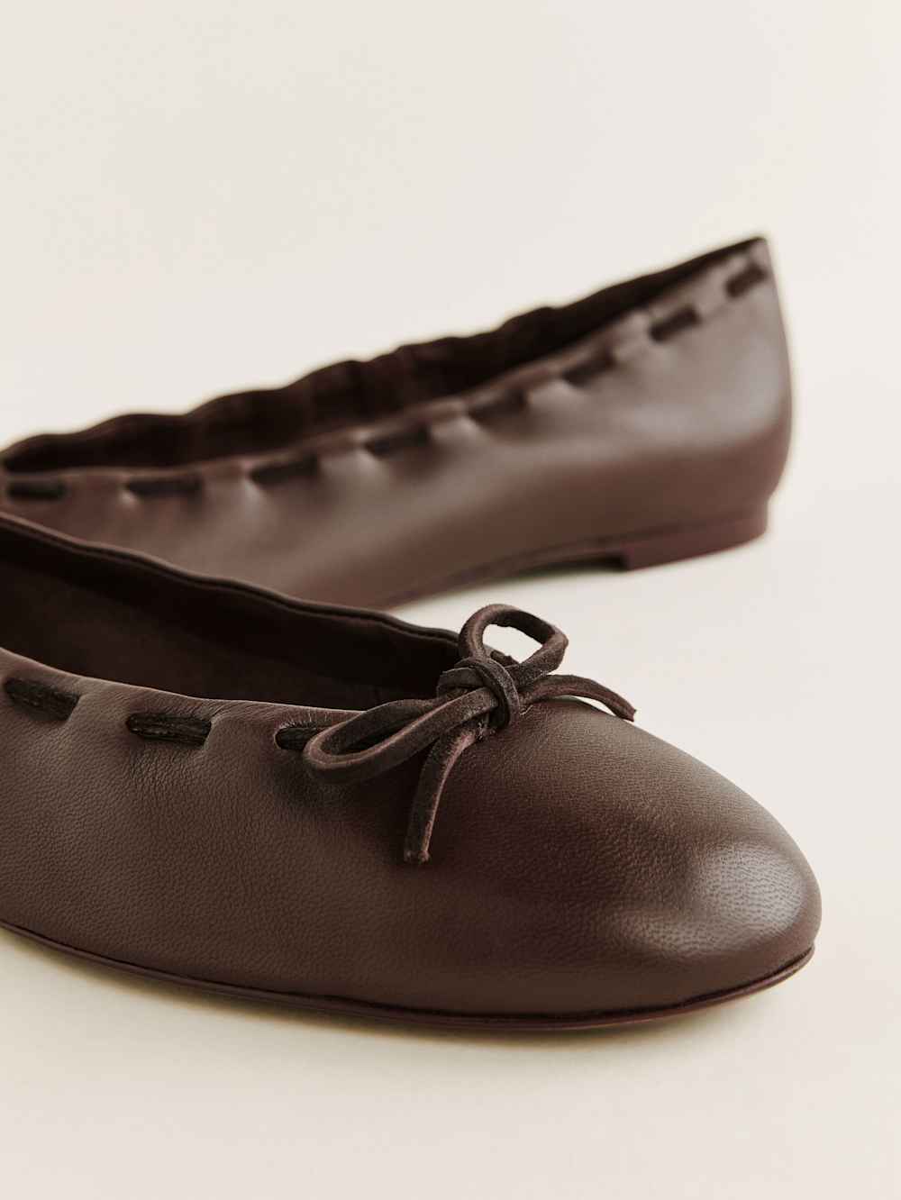 Suzanne Ballet Flat - Chestnut Leather