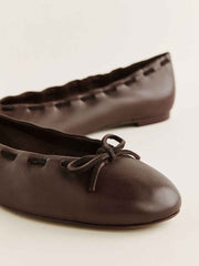 Suzanne Ballet Flat - Chestnut Leather