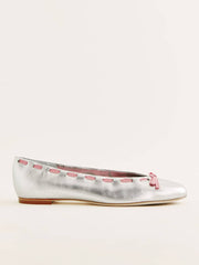 Suzanne Ballet Flat - Silver