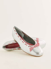 Suzanne Ballet Flat - Silver