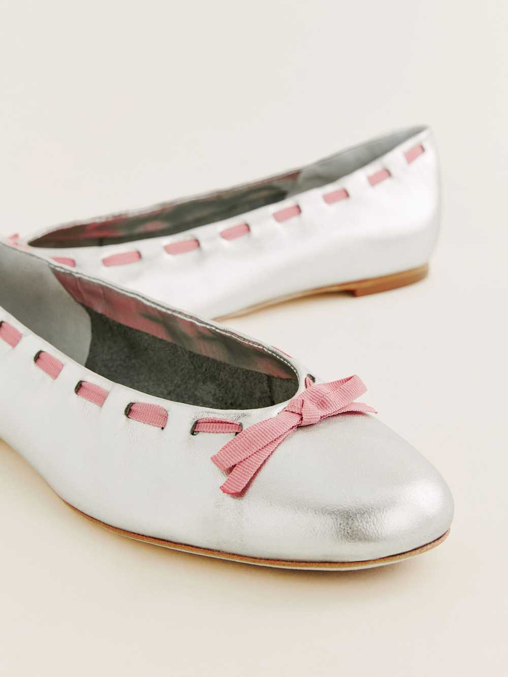 Suzanne Ballet Flat - Silver