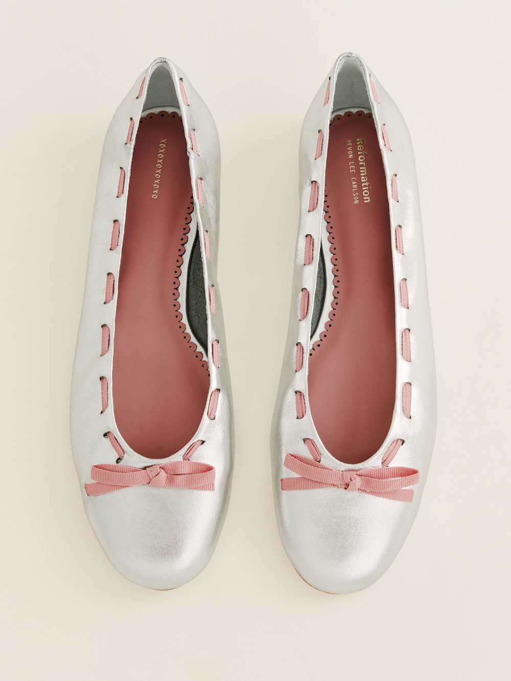 Suzanne Ballet Flat - Silver