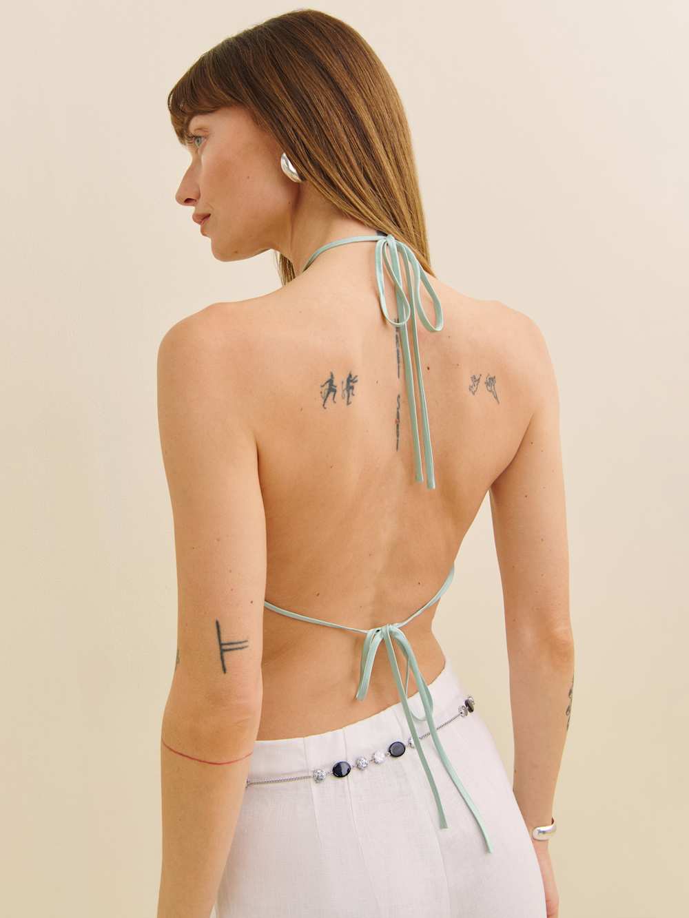 Jeany Silk Top - Sea Glass