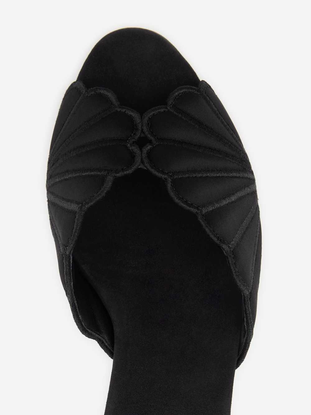 Waldena Block Heeled Mule - Black