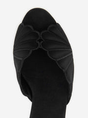 Waldena Block Heeled Mule - Black