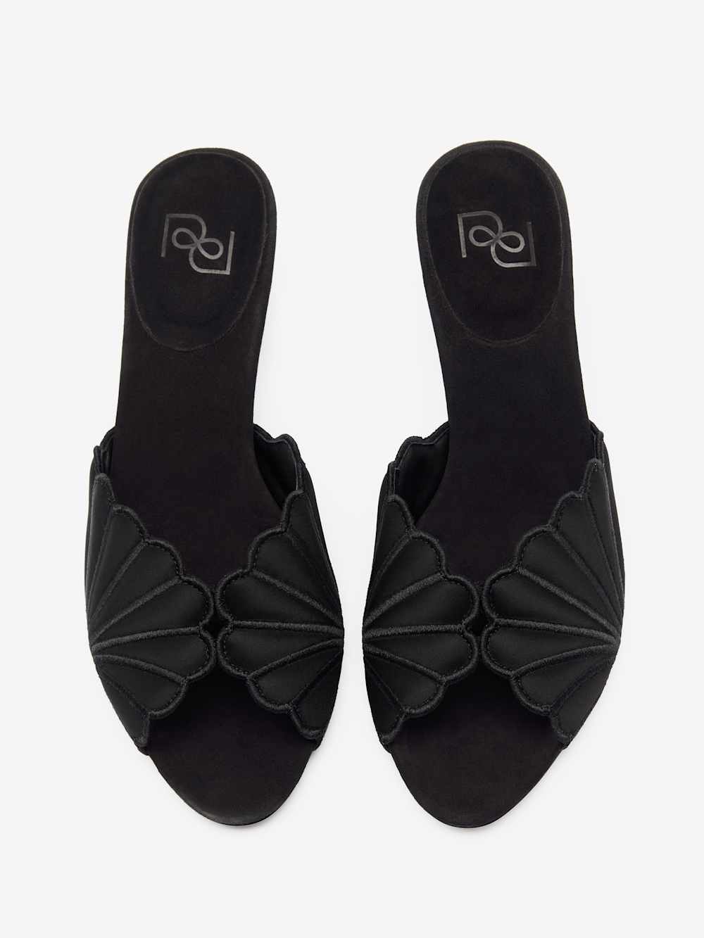 Waldena Block Heeled Mule - Black