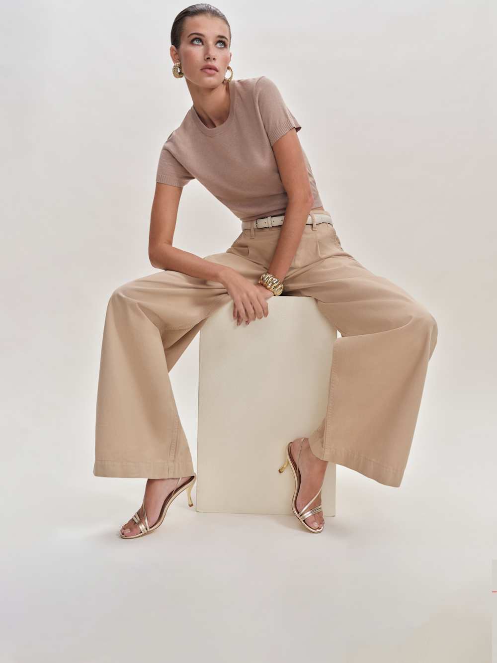 Petunia Heeled Sandal - Gold
