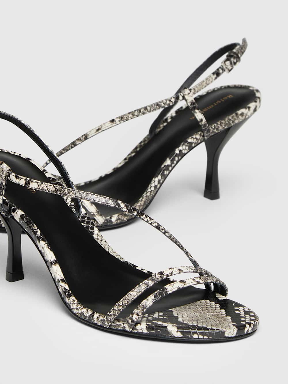Petunia Heeled Sandal - Roccia Snake