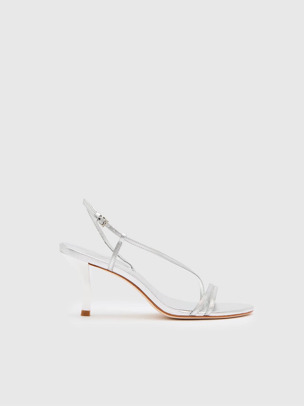 Petunia Heeled Sandal - Silver