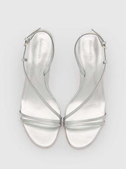 Petunia Heeled Sandal - Silver