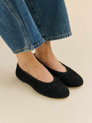 Tina Ballet Flat - Black Suede