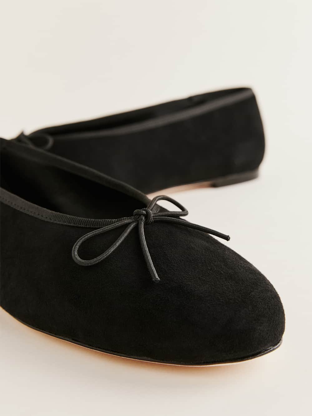 Tina Ballet Flat - Black Suede
